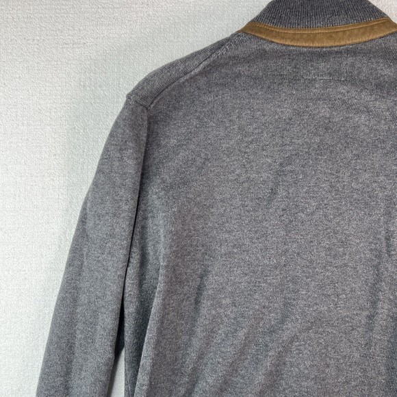 Enro Henley Style Sweater Cotton Cashmere Blend Mens Size Medium Gray - Picture 11 of 15